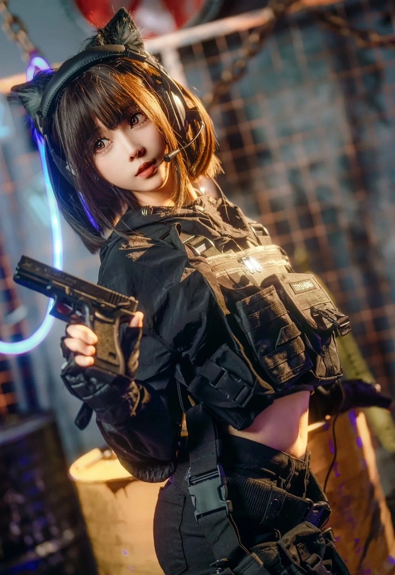 gái xinh cosplay mèo full hd đẹp