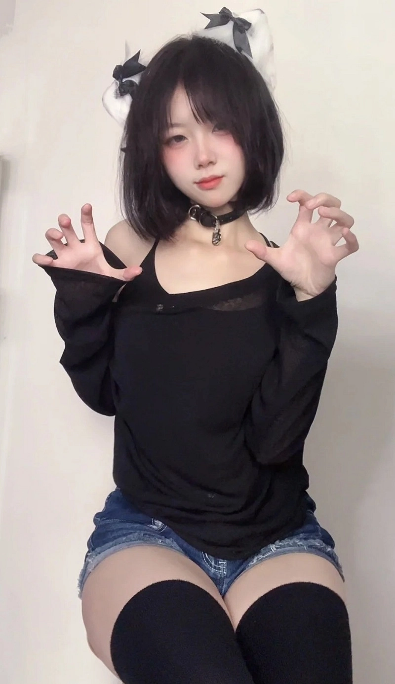 gái xinh cosplay mèo full hd