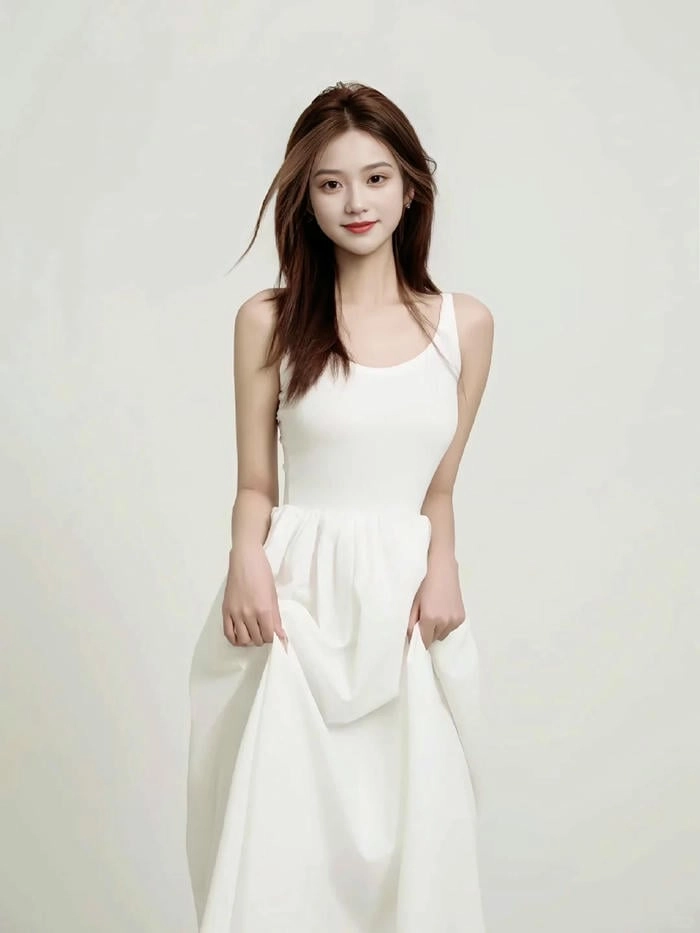 ảnh gái mặc váy trắng nóng bỏng 18+