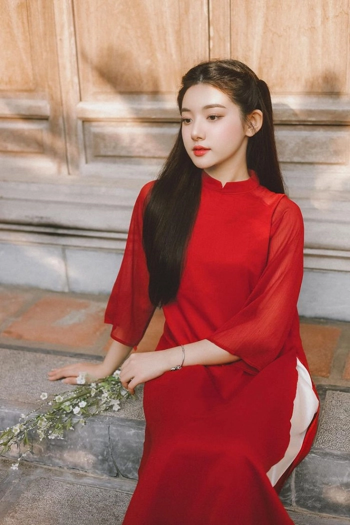 chụp ảnh tết áo dài